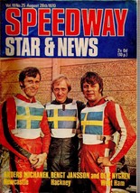 Speedway Star Magazine - August 28, 1970 - £3.07 GBP