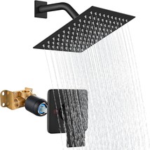 Squareare Sus304 Stainless Steel Showerhead Single Function Shower Trim Kit 1 - £56.52 GBP