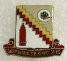 Vintage US Military DUI Pin 502nd S&amp;T Battalion SUPPORTAMUS PUGNAE IGNES - £6.95 GBP