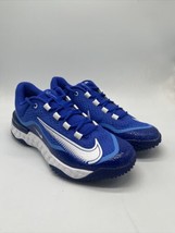 Nike Alpha Huarache Elite 4 Turf Cleats  Blue White DJ6523-414 Men&#39;s Size 9.5 - £75.89 GBP