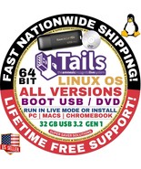 TAILS LINUX ISO 7.0 BIGGEST COLLECTION USB/DVD 64BIT MAC/PC FORENSIC TOOLS - $8.26 CAD+