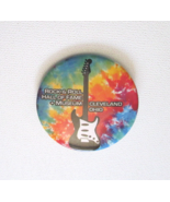 Rock N Roll Hall Of Fame Museum Button Pin Tie Dye Guitar Cleveland Ohio... - £14.59 GBP