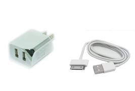 2.1A Wall Charger+USB Cable Cord for Samsung Galaxy Tab 10.1 GT-P7510UW Tablet - £17.19 GBP