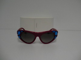 Prada New Sunglasses Womens Cat eye SPR 21Q Red SMN-0A7 SPR21Q 56mm - £150.31 GBP