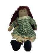 Audrey&#39;s Fabric Cloth Rag Doll Charity Country Farmhouse Style 19&quot; Primi... - $25.13
