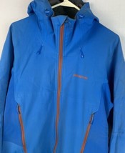 Patagonia Windstopper Jacket Men’s Medium Full Zip Blue Hooded Softshell - £55.30 GBP