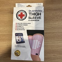 Thigh Compression Sleeve Unisex Size XL 16&quot;-19&quot; 1 Pair in Pink NEW - £11.19 GBP