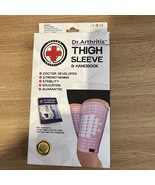 Thigh Compression Sleeve Unisex Size XL 16&quot;-19&quot; 1 Pair in Pink NEW - $14.00