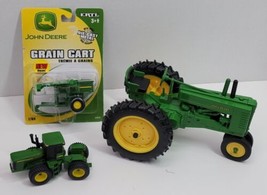 3 VTG ERTL John Deere Farm Tractor Collectible Diecast Toy Lot Grain Car... - $38.69