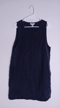 Talbots Navy Blue Sleeveless Popover Shift Dress Women&#39;s Size M - $228.37 MXN
