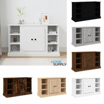 Modern Wooden Large Sideboard Storage Cabinet Unit With 2 Doors &amp; Open Storage - £87.06 GBP+