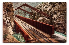 Hanging Railroad Bridge on Royal Gorge CO Colorado UNP DB Postcard B16 - £3.06 GBP