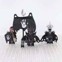 3pcs The Lord of the Rings Sauron Witch-King Uruk-Hai Captain Minifigures Set - £7.82 GBP