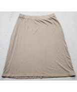 The Territory Ahead Skirts Womens Large Brown Tencel Elastic Waistband P... - $40.33 CAD