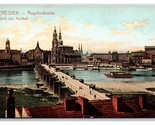 Augustus Bridge Dresden Germany UNP DB Postcard U25 - $4.90