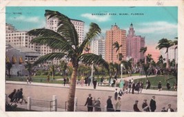 Bayfront Park Miami Florida FL 1934 Postcard C13 - £2.38 GBP