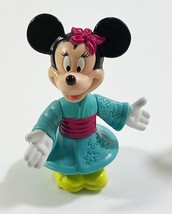 Minnie Mouse Japanese Kimono 3&quot; Disney Plastic PVC Figure Cake Topper - £7.83 GBP