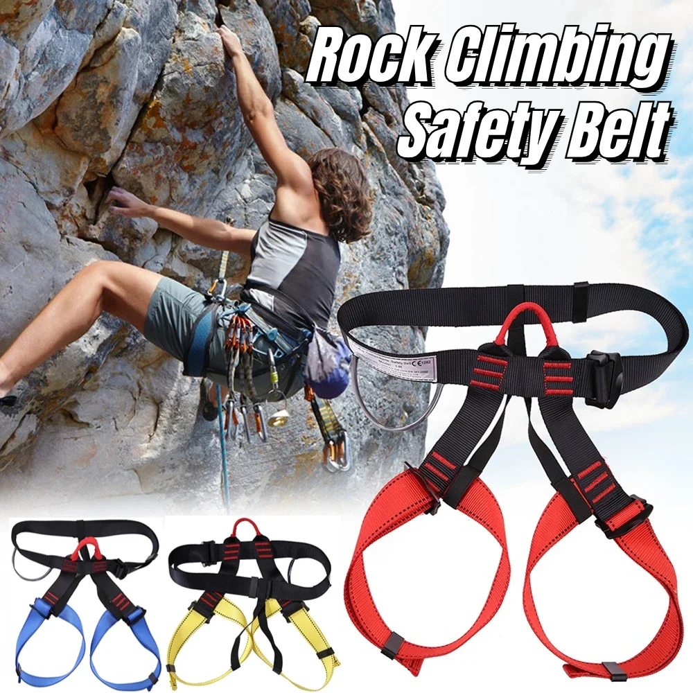 Rock Climbing Harness Aerial Half Body Protect Supplies Safety Belt Waist - £18.09 GBP+