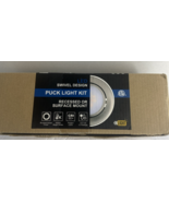  2.75&quot; Wide 2700K Swivel and Dimmable Wired LED Puck 3-Pucks Kit Brushed... - $40.29 CAD