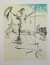 Salvador Dali Le Chevalier Plate Signed Offset Lithograph - £76.99 GBP