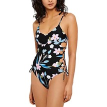 MSRP $40 Hula Honey Swimwear Junior Flourishing Floral Lace-Up Size XS - £13.84 GBP