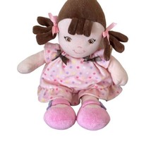Garanimals Baby Doll Plush Rattle  Pink Polka Dot Dress - £10.02 GBP