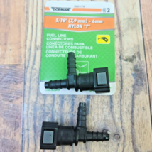 2pc Dorman Help 800176 Fuel Line Quick Connector 5/16 In Steel Tee to 6m... - $421.78 MXN