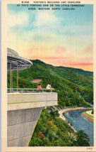 Visitors Building and Overlook at TVAs Fontana Dam North Carolina Postcard - £4.04 GBP