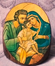 Vintage Wooden Icon Catholic  Relic - £23.12 GBP