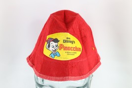 Vintage 50s 60s Walt Disney World Distressed Pinocchio Bucket Hat AS IS ... - $19.75