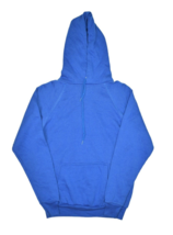 Vintage 80s Hoodie Mens S Blue Blank Sweatshirt Raglan Tultex Ultra Made... - $24.04