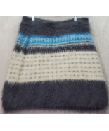 Lou &amp; Grey Skirt Women Size Large Multi Fair Isle Hairy 100% Nylon Elast... - £20.18 GBP