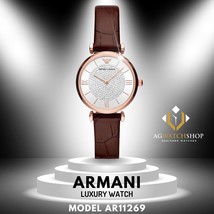 Emporio Armani Women’s Quartz Leather Strap Silver Dial 32mm Watch AR11269 - $130.91