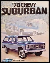 1978 Chevrolet Chevy Suburban Truck Sales Brochure - £7.36 GBP