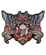 AMERICAN TRADITION JACKET BACK PATCH JBP66 EMBROIDERED SKULLS  NEW - €8,28 EUR