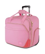 Rolling Briefcase For Women, Large Rolling Laptop Bag With Wheels Fits 17 Inch N