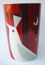 Starbucks Coffee Mug Cup Red Holiday Birds White Handle Christmas 2012 - $29.65