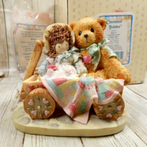 Cherished Teddies 910759 MOLLY Friendship Softens Bumpy Ride Bear Doll Wagon NIB - £9.45 GBP