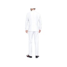Mens RENOIR 2 Piece Suit Single Breasted, Prom, Formal, 201-6 White Classic Fit image 2