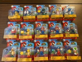 Jakks Pacific Super Mario Action Figure Lot Of 15, Yoshi, Luigi, Toad, Peach New - $197.99