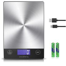 304 Stainless Steel Digital Kitchen Scale, 33lb Capacity for Effortless ... - $36.58