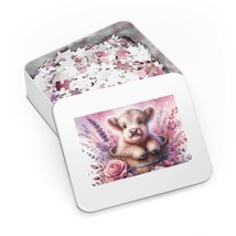 Jigsaw Puzzle in Tin, Highland Cow, Personalised/Non-Personalised, awd-435 (30,  - £28.22 GBP+