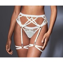 Thistle and Spire Strapped In Garter Belt Lingerie Ivory L - $24.08