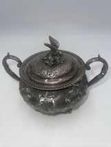Reid Ornate Silver Plated Sugar Bowl Decoration EPBM England - £63.04 GBP
