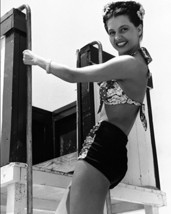 Cyd Charisse In Vintage Bikini On Lifeguard Tower 16X20 Canvas Giclee - £54.98 GBP