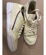 Adidas Men&#39;s Continental 80 Sneakers Mist Sun/ Hi Res Aqua / Scarlet sz 8 - €38,68 EUR