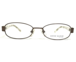 Anne Klein Eyeglasses Frames AK 9127 579S Brown Ivory Horn Oval 49-17-135 - £40.47 GBP