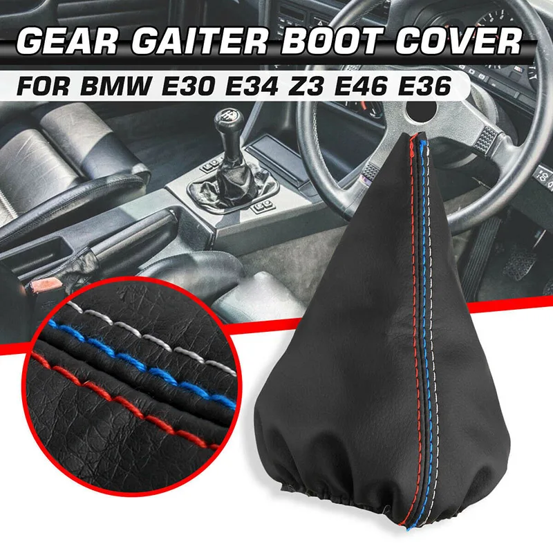 For BMW E30 E36 E34 E46 Z3 PU Leather Stick Gear Shifter Knob Gear Shift  Gaiter - £18.81 GBP