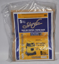 Johnny Vac JV10-JV10W Original Paper Vacuum Bags 5 pack 251 - £10.57 GBP