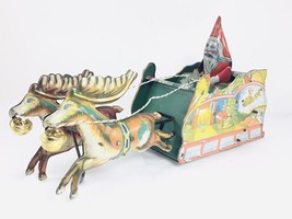 Vintage Ferdinand Strauss Santee Claus Tin Windup Toy - £800.01 GBP